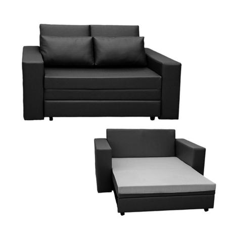 Sofá Cama Castor Salerno Preto Menor preço em Sofá Cama Castor Salerno Preto
