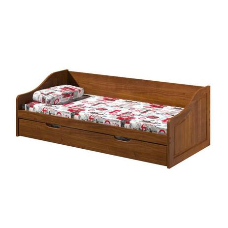 Sofá Cama e Cama Auxiliar com Kit Almofadas Finestra Parma Madeira Menor preço em Sofá Cama e Cama Auxiliar com Kit Almofadas Finestra Parma Madeira