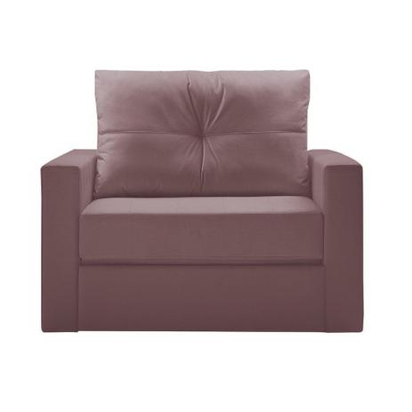 Sofá Cama Multi 1 Lugar 118cm Retrátil Veludo Rosê - Gran Belo Menor preço em Sofá Cama Multi 1 Lugar 118cm Retrátil Veludo Rosê - Gran Belo