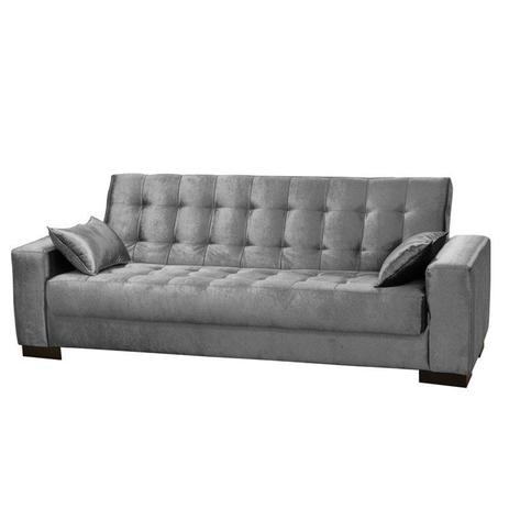 Sofá Cama para Sala de Estar Lisboa Suede Cinza - Ibiza é ruim? Sofá Cama para Sala de Estar Lisboa Suede Cinza - Ibiza é boa?