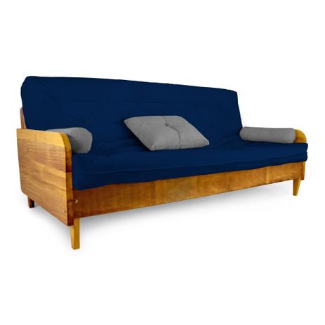 Sofá Cama Paris Acquablock Azul Royal I Madeira Maciça Nobre - R9 Design Futon 62555 é ruim? Sofá Cama Paris Acquablock Azul Royal I Madeira Maciça Nobre - R9 Design Futon 62555 é boa?