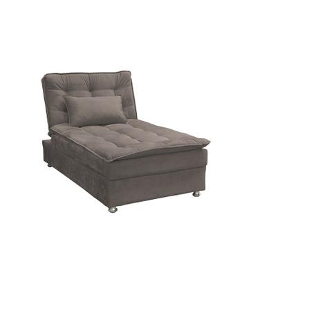 Sofá Cama Penélope 1 Lugar Suede Pena Marrom Claro - Matrix Menor preço em Sofá Cama Penélope 1 Lugar Suede Pena Marrom Claro - Matrix