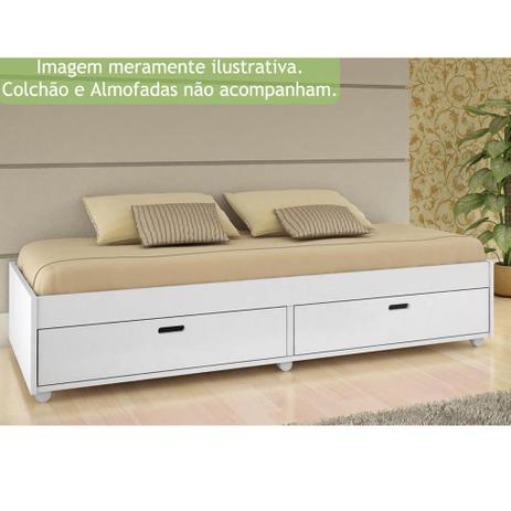 Sofá Cama Puff Branco - Conquista Menor preço em Sofá Cama Puff Branco - Conquista