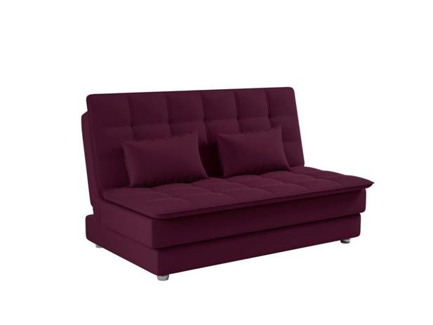 Sofá Cama Reclinável 2 Lugares Penélope - Veludo turkey Vinho - Matrix Menor preço em Sofá Cama Reclinável 2 Lugares Penélope - Veludo turkey Vinho - Matrix