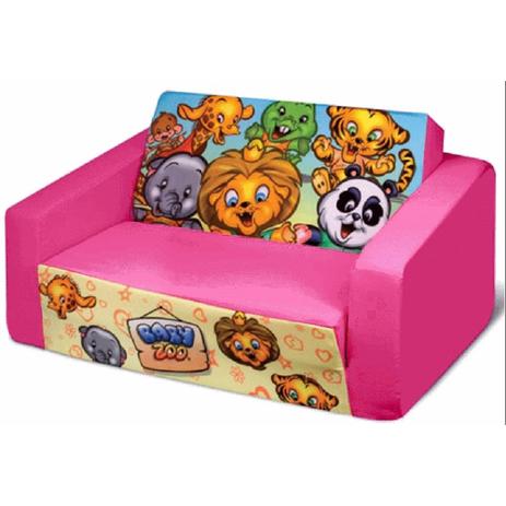 Sofá-cama zoo pink cortex 8012 Menor preço em Sofá-cama zoo pink cortex 8012