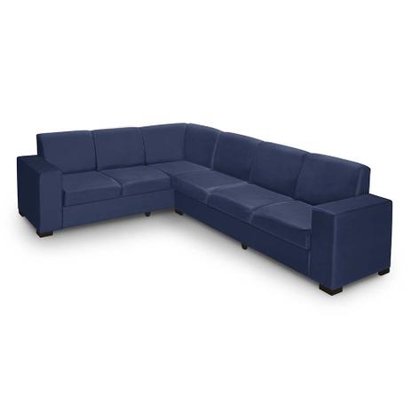Sofá De Canto 6 Lugares Astro Suede Liso Azul Mobly Sofá De Canto 6 Lugares Astro Suede Liso Azul Mobly