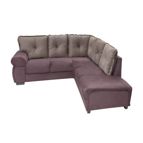 Sofá De Canto 6 Lugares Lazio Suede Tabaco E Café En 4 Sofá De Canto 6 Lugares Lazio Suede Tabaco E Café En