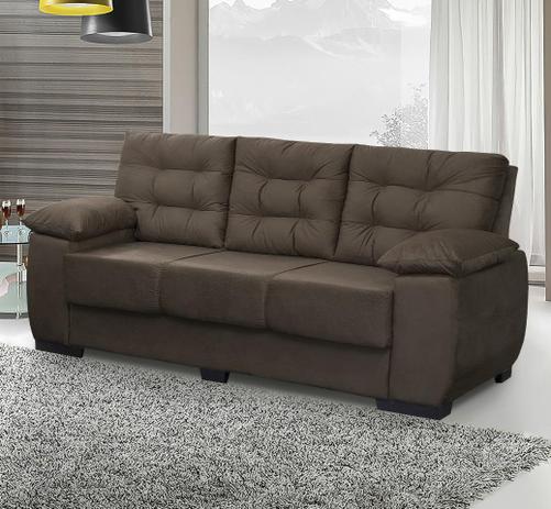 Sofá Luxemburgo 3 Lugares Tecido Suede Café - Moveis Marfim - Moveis marfim r.e é ruim? Sofá Luxemburgo 3 Lugares Tecido Suede Café - Moveis Marfim - Moveis marfim r.e é boa?