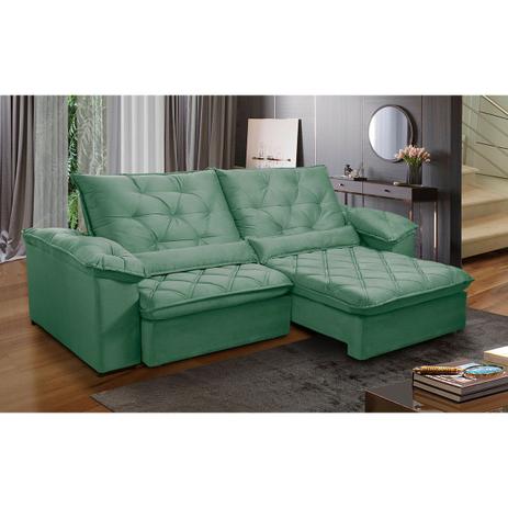 Sofa Retratil 270 Cm 4 Lugares Duplo Molejo Pillow D28 Portinari Veludo Azul Claro Grandellar Grandelar Sofa 4 Lugares Magazine Luiza