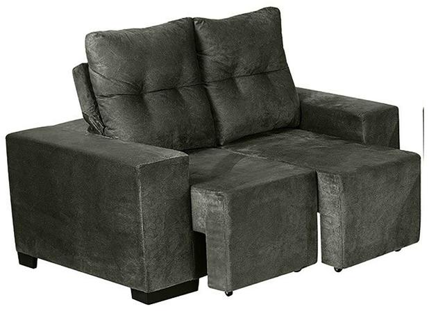 Sofá Retrátil e Reclinável Omega 1,52 Mts Tecido Suede Cinza - Moveis Marfim - Moveis marfim r.e Menor preço em Sofá Retrátil e Reclinável Omega 1,52 Mts Tecido Suede Cinza - Moveis Marfim - Moveis marfim r.e