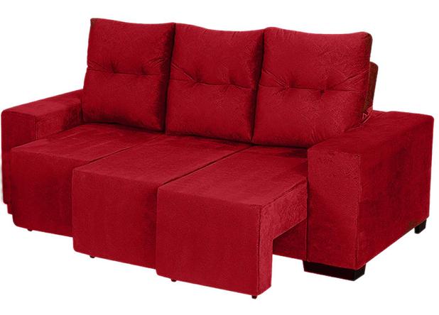 Sofá Retrátil e Reclinável Omega 2,02 Mts Tecido Suede Vermelho - Moveis Marfim - Moveis marfim r.e é ruim? Sofá Retrátil e Reclinável Omega 2,02 Mts Tecido Suede Vermelho - Moveis Marfim - Moveis marfim r.e é boa?