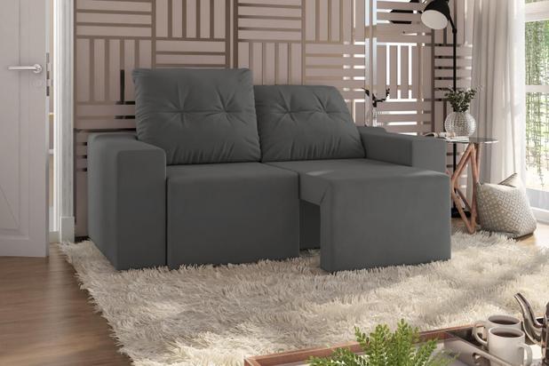 Sofá Retrátil Reclinável 3 Lugares Suede – Moscow BestHouse