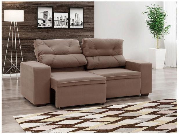 Sofá Retrátil Reclinável 3 Lugares Suede – Phormatta Evolution SMP