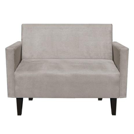 Sofá Retrô Namoradeira Compacta Jade 2 Lugares Suede Bege - D'Rossi Menor preço em Sofá Retrô Namoradeira Compacta Jade 2 Lugares Suede Bege - D'Rossi