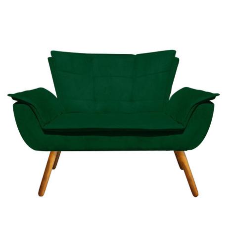 Menor preço em Sofá Retrô Namoradeira Opala Suede Verde - DRossi