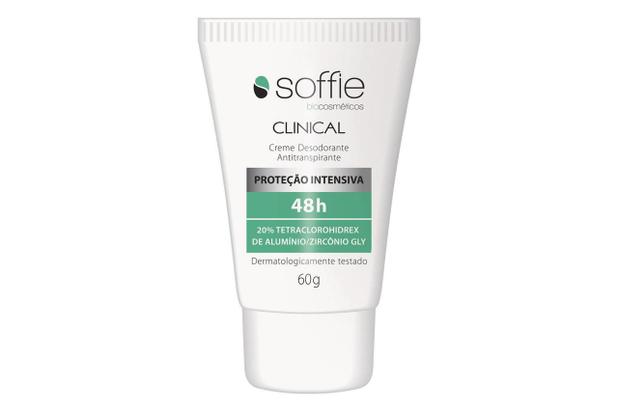 Soffie Clinical Creme Desodorante Antitranspirante 60g Menor preço em Soffie Clinical Creme Desodorante Antitranspirante 60g