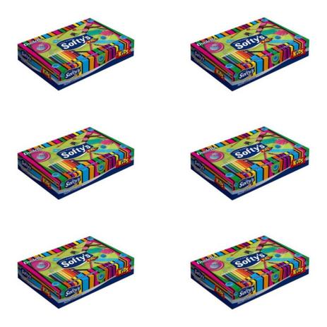Softys 5412 Lenços De Papel Kids C/50 (Kit C/06) Menor preço em Softys 5412 Lenços De Papel Kids C/50 (Kit C/06)
