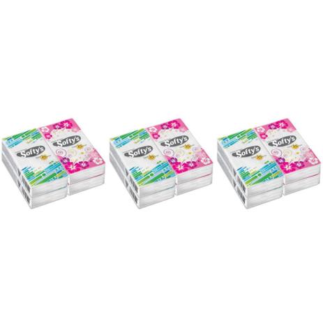 Softys Lenços Bolso De Papel 24x15 (Kit C/03) Menor preço em Softys Lenços Bolso De Papel 24x15 (Kit C/03)
