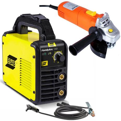 Solda Inversora HANDY ARC 130i (110V) ESAB + BRINDE 1 Esmerilhadeira Angular 4.1/2 POL 500W (110V) Menor preço em Solda Inversora HANDY ARC 130i (110V) ESAB + BRINDE 1 Esmerilhadeira Angular 4.1/2 POL 500W (110V)