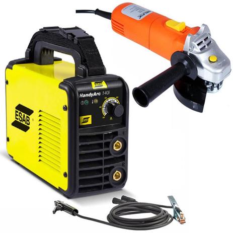 Solda Inversora HANDY ARC 140i (220V) ESAB + BRINDE 1 Esmerilhadeira Angular 4.1/2 POL 500W (220V) Menor preço em Solda Inversora HANDY ARC 140i (220V) ESAB + BRINDE 1 Esmerilhadeira Angular 4.1/2 POL 500W (220V)