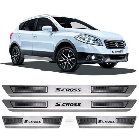 Menor preço em Soleira Aço Inox Suzuki S Cross 2016 2017 2018 2019