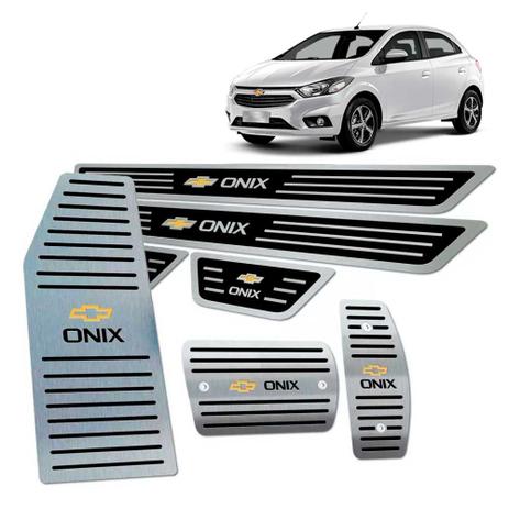 Soleira Pedaleira Descanso Onix 2017 A 2019 Automático Preto - Jr Menor preço em Soleira Pedaleira Descanso Onix 2017 A 2019 Automático Preto - Jr