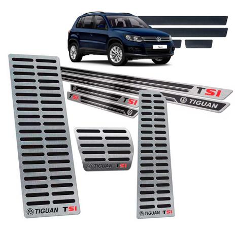 Soleira Pedaleira Descanso Tiguan Tsi 12/17 SI Preto Relevo - Jr Menor preço em Soleira Pedaleira Descanso Tiguan Tsi 12/17 SI Preto Relevo - Jr