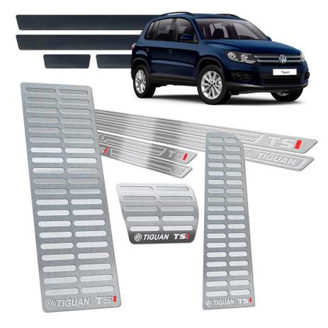 Soleira + Pedaleira + Descanso Tiguan Tsi 2012/2017 I Prata - Jr Menor preço em Soleira + Pedaleira + Descanso Tiguan Tsi 2012/2017 I Prata - Jr