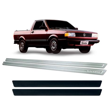 Soleira Porta Vinil Volkswagen Saveiro G1 1982 a 97 Aço Inox - Three parts Menor preço em Soleira Porta Vinil Volkswagen Saveiro G1 1982 a 97 Aço Inox - Three parts