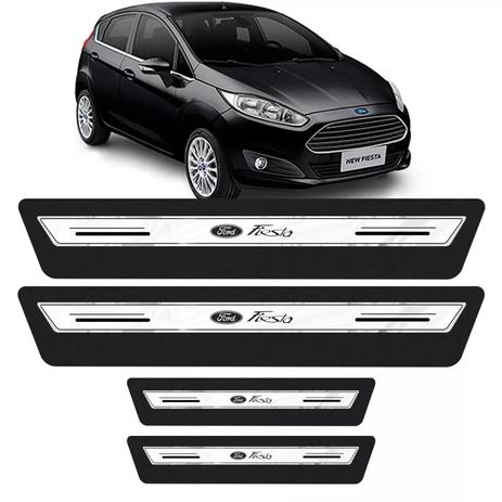Soleira Protetor De Porta Platinum Ford New Fiesta - Prata - Emblematech Menor preço em Soleira Protetor De Porta Platinum Ford New Fiesta - Prata - Emblematech