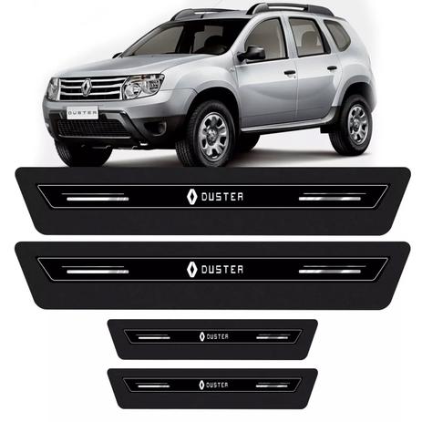 Soleira Protetora De Porta Platinum Renault Duster - Preto - Emblematech Menor preço em Soleira Protetora De Porta Platinum Renault Duster - Preto - Emblematech