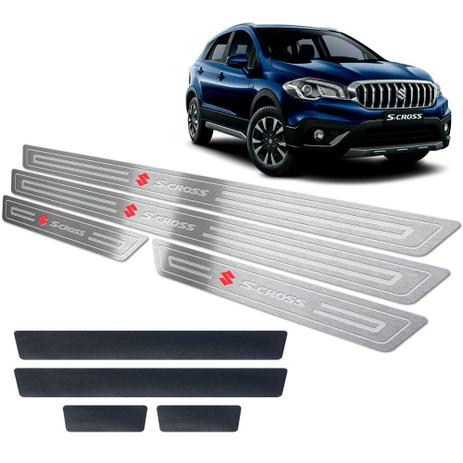 Soleiras Suzuki S-cross 2017/2019 + Vinil Prata - Jr Menor preço em Soleiras Suzuki S-cross 2017/2019 + Vinil Prata - Jr