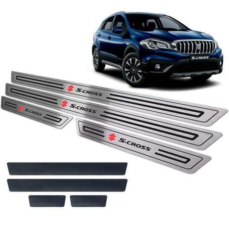 Soleiras Suzuki S-cross 2017/2019 + Vinil Preto - Jr Menor preço em Soleiras Suzuki S-cross 2017/2019 + Vinil Preto - Jr