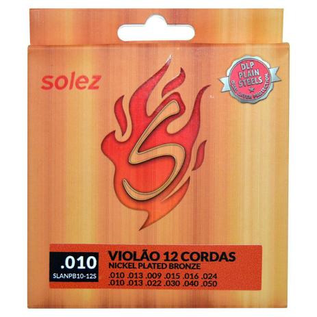 Solez - Encordoamento 0.010 Para Violão 12 Cordas SLANPB10 Menor preço em Solez - Encordoamento 0.010 Para Violão 12 Cordas SLANPB10