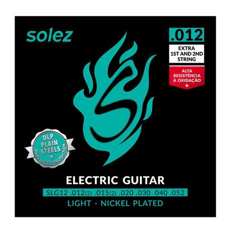 Solez - Encordoamento 0.012 /0.052 Para Guitarra Calibre SLG12 Menor preço em Solez - Encordoamento 0.012 /0.052 Para Guitarra Calibre SLG12