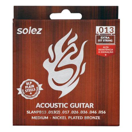 Solez - Encordoamento 0.13 Para Violão SLANPB13 Menor preço em Solez - Encordoamento 0.13 Para Violão SLANPB13