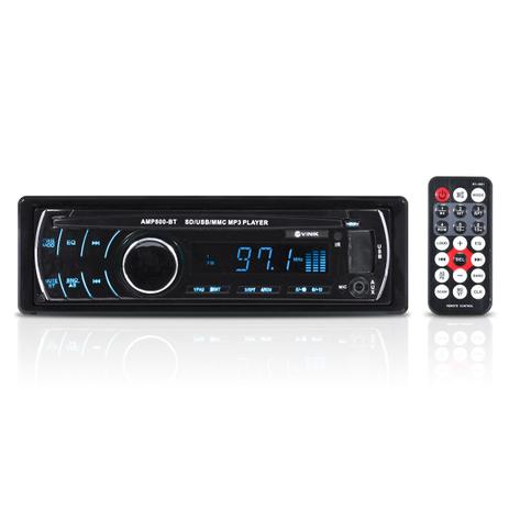 Som automotivo auto rádio mp3 player usb/sd/fm/aux/bluetooth 4x45w com controle remoto amp800-bt - 548 Menor preço em Som automotivo auto rádio mp3 player usb/sd/fm/aux/bluetooth 4x45w com controle remoto amp800-bt - 548