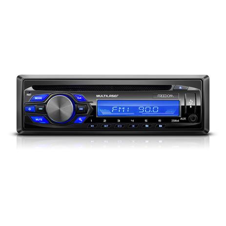 Som Automotivo Freedom 1 Din CD MP3 WMA 4x25WRMS USB + AUX Multilaser - P3239 Menor preço em Som Automotivo Freedom 1 Din CD MP3 WMA 4x25WRMS USB + AUX Multilaser - P3239