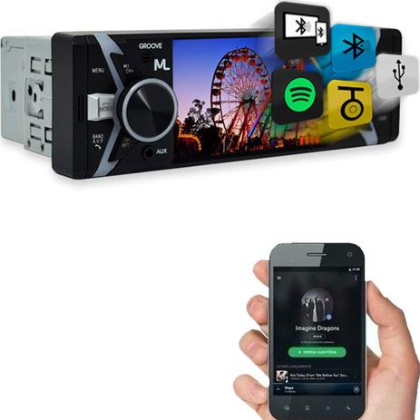 Som Automotivo Groove 1 Din Bluetooth Mp5 Fm Usb P3341 - Multilaser Menor preço em Som Automotivo Groove 1 Din Bluetooth Mp5 Fm Usb P3341 - Multilaser