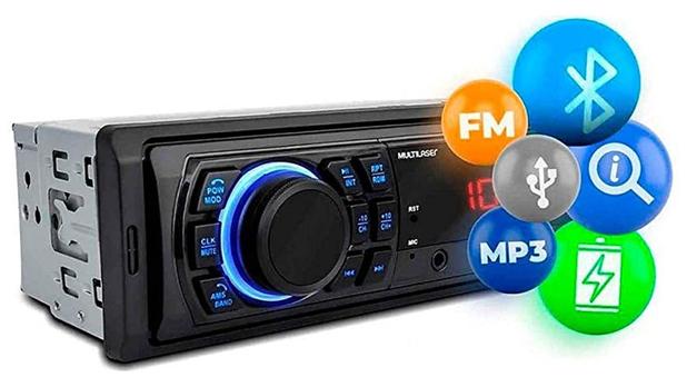 Som automotivo Multilaser Trip P3350 com USB e bluetooth Menor preço em Som automotivo Multilaser Trip P3350 com USB e bluetooth