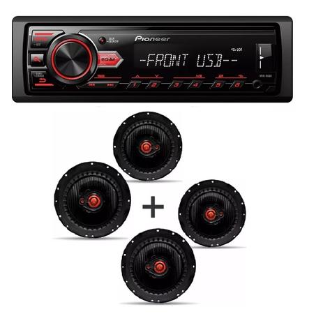 Som Automotivo Pioneer Mvh-98ub Usb Frontal Mp3 e Kit 4 Alto Falante Bomber Triaxial 6 Pol 200w é ruim? Som Automotivo Pioneer Mvh-98ub Usb Frontal Mp3 e Kit 4 Alto Falante Bomber Triaxial 6 Pol 200w é boa?