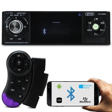 Som Automotivo Rádio Knup Vídeo Bluetooth Usb Mp5 Mp3 Player Sd Aux Kp-c25bh Menor preço em Som Automotivo Rádio Knup Vídeo Bluetooth Usb Mp5 Mp3 Player Sd Aux Kp-c25bh