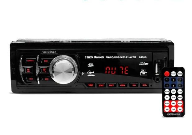 SOM de Carro Auto Radio Automotivo Bluetooth Mp3 Player Com Usb Sd First Option 8850 B Menor preço em SOM de Carro Auto Radio Automotivo Bluetooth Mp3 Player Com Usb Sd First Option 8850 B