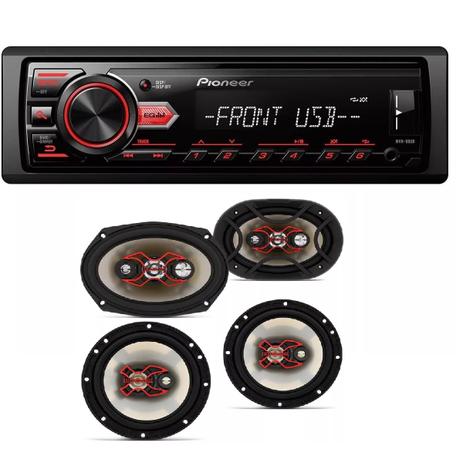 Som Pioneer Mp3 Mvh98ub e Kit Bravox 2 Falantes 6 Pol e 2 Falantes 6x9 - Pioneer / bravox é boa?