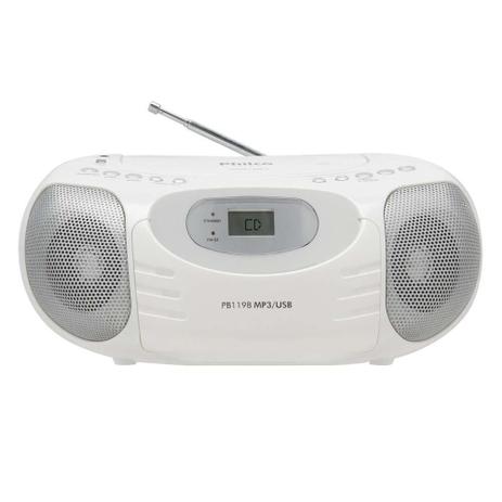 Som Portátil Philco Boombox PB119B, MP3, USB, WMA, Branco - Bivolt é boa?