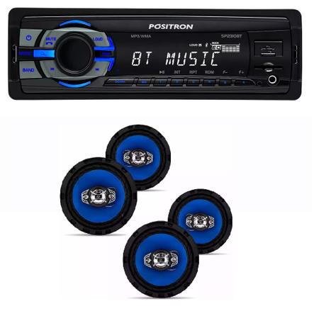 Som Positron Sp2310 Bt Bluettoth Sd Usb com Kit 4 Alto Falantes Orion 6 Pol 220w Rms - Positron / orion Menor preço em Som Positron Sp2310 Bt Bluettoth Sd Usb com Kit 4 Alto Falantes Orion 6 Pol 220w Rms - Positron / orion
