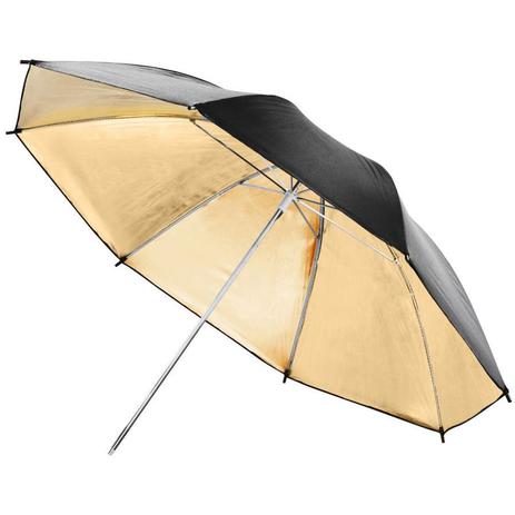 Sombrinha para Estúdio Fotográfico Rebatedora Dourada - 90cm - Fotobestway Menor preço em Sombrinha para Estúdio Fotográfico Rebatedora Dourada - 90cm - Fotobestway