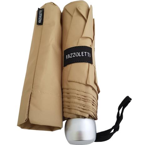 Sombrinha Pequena Reforçada Alumínio Mini Guarda Chuva Leve Bege - Fazzoletti Menor preço em Sombrinha Pequena Reforçada Alumínio Mini Guarda Chuva Leve Bege - Fazzoletti