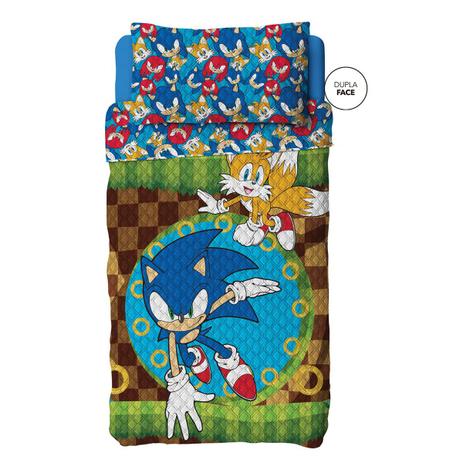 Sonic Cobre Leito Colcha Solteiro Dupla Face Com Fronha Lepper Menor preço em Sonic Cobre Leito Colcha Solteiro Dupla Face Com Fronha Lepper