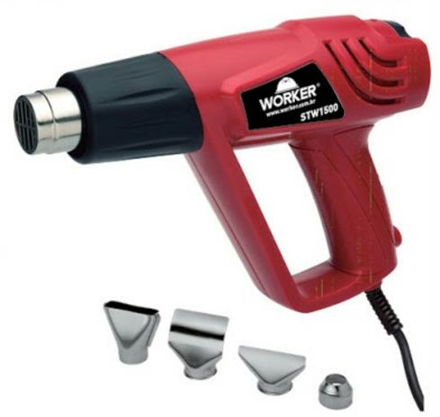 Soprador Térmico 1500W 127V C/ Acessórios Worker Menor preço em Soprador Térmico 1500W 127V C/ Acessórios Worker